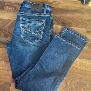 BKE Men's Dark Blue Straight Jeans